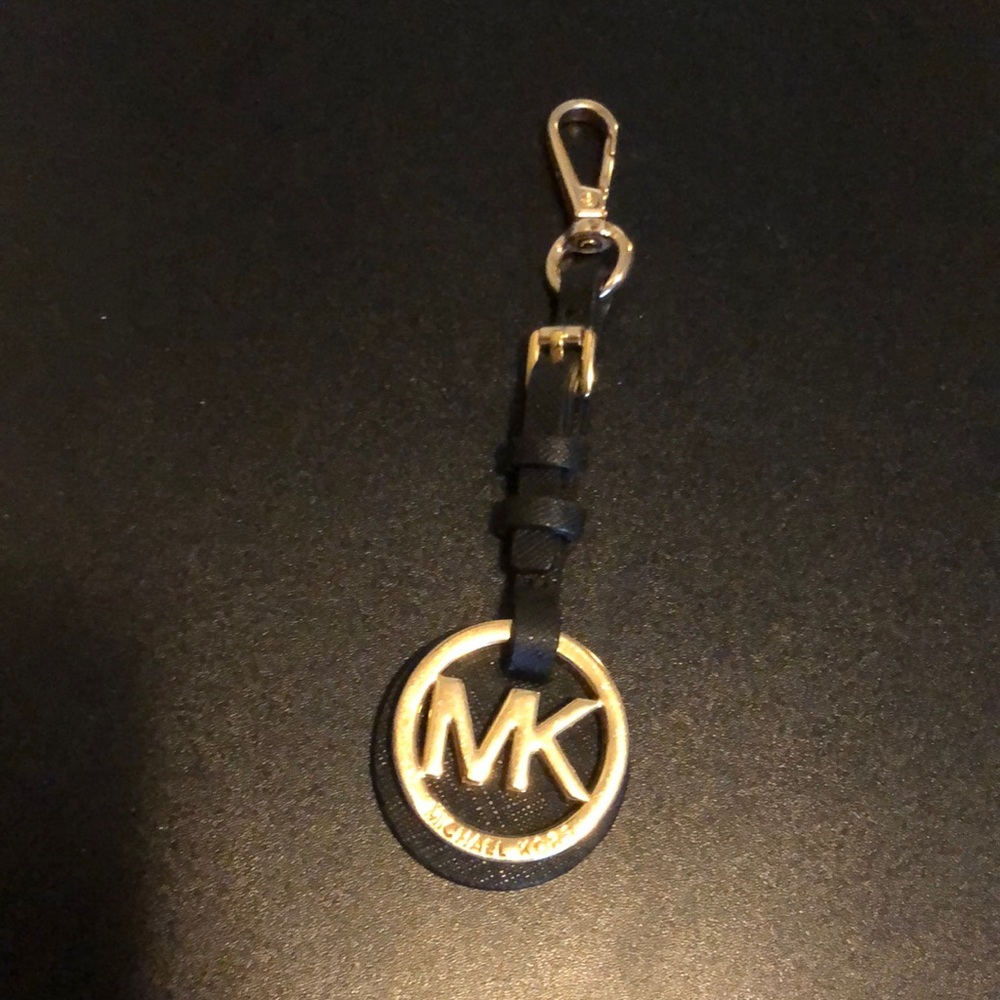 MK Leather Keychain